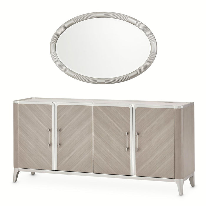 AICO Lanterna Sideboard in Silver Mist - Visions in Furniture (La Mirada, CA)