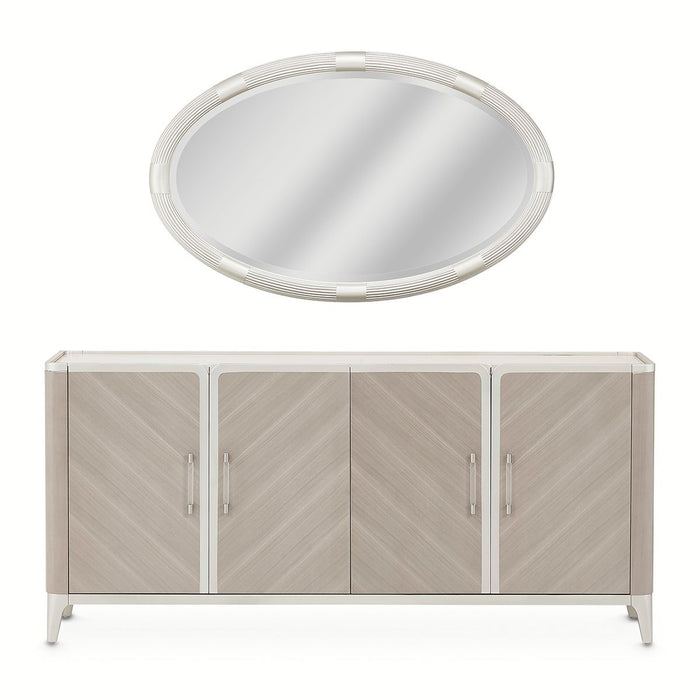 AICO Lanterna Sideboard in Silver Mist - Visions in Furniture (La Mirada, CA)