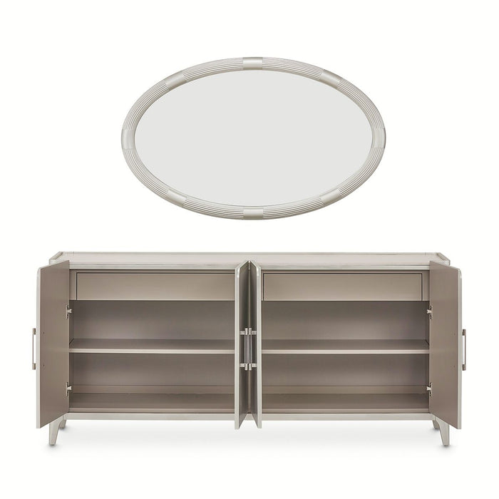 AICO Lanterna Sideboard in Silver Mist - Visions in Furniture (La Mirada, CA)