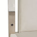 AICO Penthouse/Lanterna King Canopy Channel Tufted Upholstered Bed in Silver Mist - Visions in Furniture (La Mirada, CA)