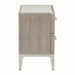 AICO Lanterna Nightstand in Silver Mist - Visions in Furniture (La Mirada, CA)