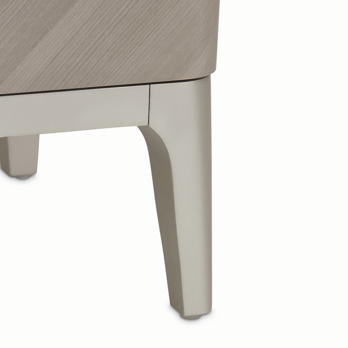 AICO Lanterna Nightstand in Silver Mist - Visions in Furniture (La Mirada, CA)