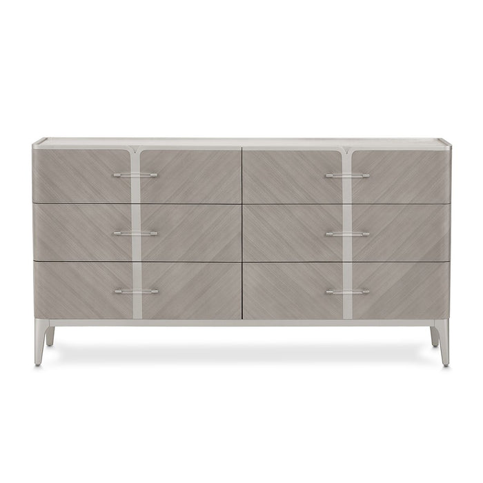 AICO Lanterna Dresser in Silver Mist - Visions in Furniture (La Mirada, CA)