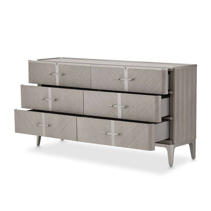 AICO Lanterna Dresser in Silver Mist - Visions in Furniture (La Mirada, CA)