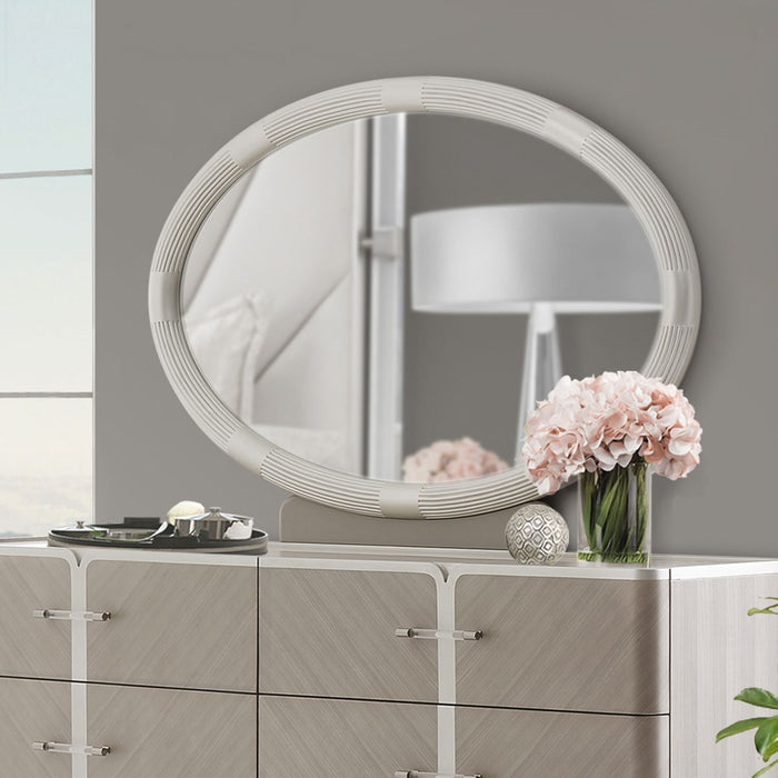AICO Lanterna Dresser Mirror in Silver Mist - Visions in Furniture (La Mirada, CA)