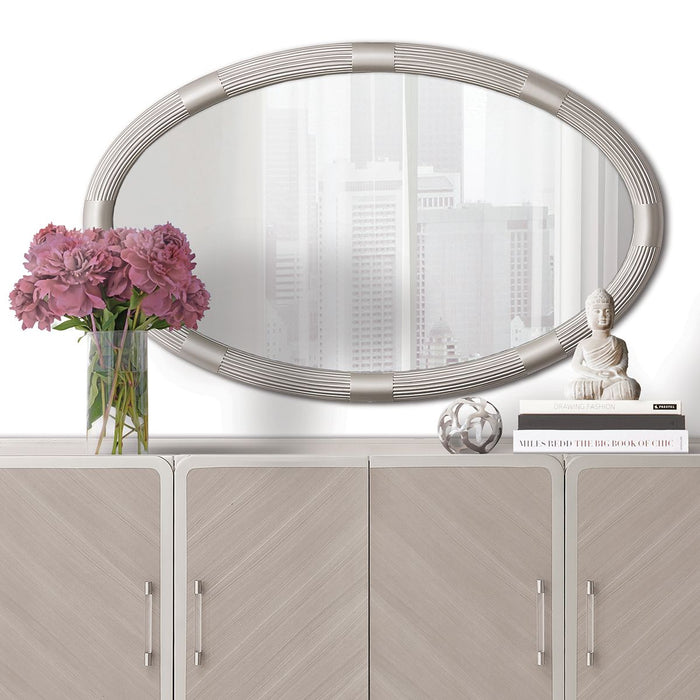 AICO Lanterna Sideboard Mirror in Silver Mist - Visions in Furniture (La Mirada, CA)