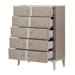 AICO Lanterna Highboy Chest in Silver Mist - Visions in Furniture (La Mirada, CA)