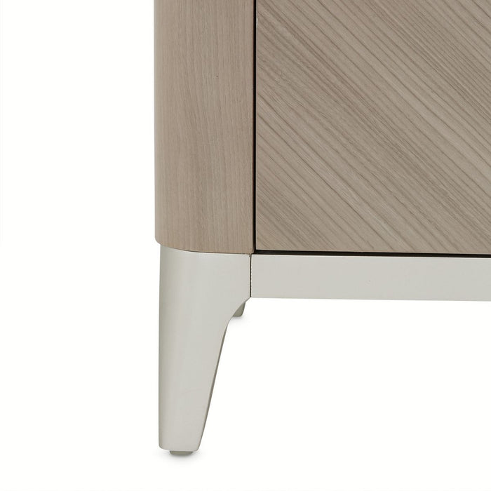 AICO Lanterna Media Cabinet in Silver Mist - Visions in Furniture (La Mirada, CA)