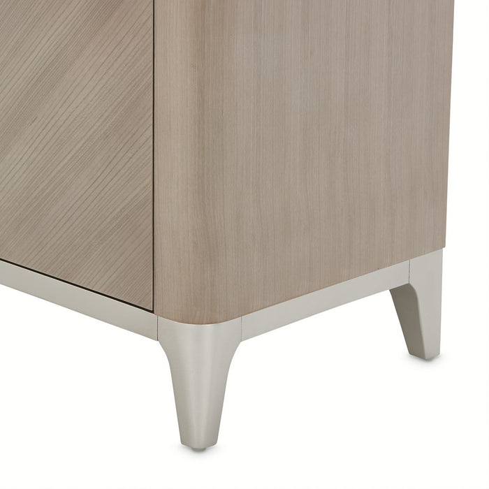 AICO Lanterna Media Cabinet in Silver Mist - Visions in Furniture (La Mirada, CA)