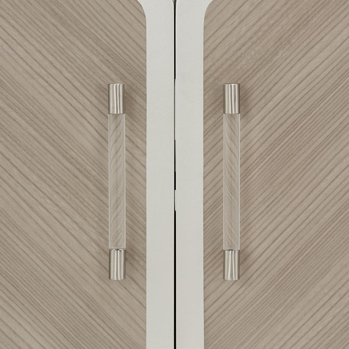 AICO Lanterna Media Cabinet in Silver Mist - Visions in Furniture (La Mirada, CA)