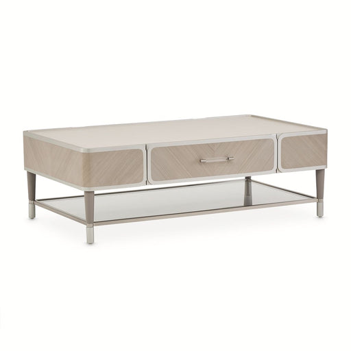 AICO Lanterna Cocktail Table in Silver Mist image