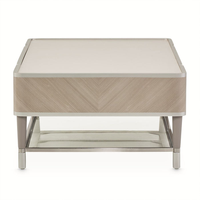 AICO Lanterna Cocktail Table in Silver Mist - Visions in Furniture (La Mirada, CA)