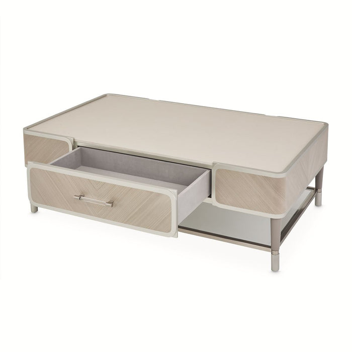 AICO Lanterna Cocktail Table in Silver Mist - Visions in Furniture (La Mirada, CA)