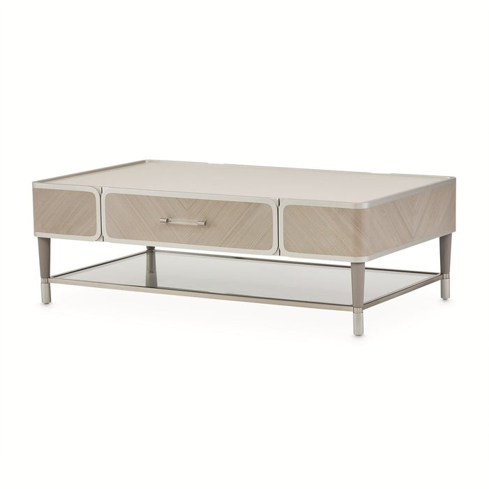 AICO Lanterna Cocktail Table in Silver Mist - Visions in Furniture (La Mirada, CA)