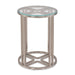 AICO Lanterna Chairside Table in Silver Mist - Visions in Furniture (La Mirada, CA)