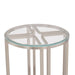 AICO Lanterna Chairside Table in Silver Mist - Visions in Furniture (La Mirada, CA)