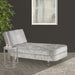 AICO Lanterna Chairside Table in Silver Mist - Visions in Furniture (La Mirada, CA)