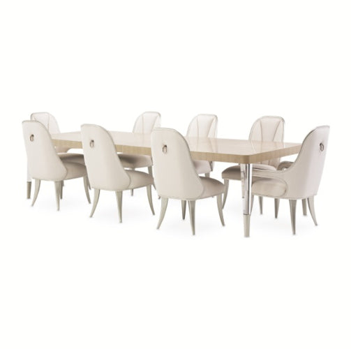 AICO Furniture Penthouse Rectangular Dining Table in Ash Gray - Visions in Furniture (La Mirada, CA)