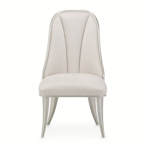 AICO Furniture Penthouse Side Chair (Set of 2) in Ash Gray - Visions in Furniture (La Mirada, CA)