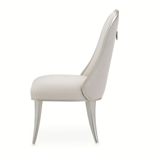 AICO Furniture Penthouse Side Chair (Set of 2) in Ash Gray - Visions in Furniture (La Mirada, CA)