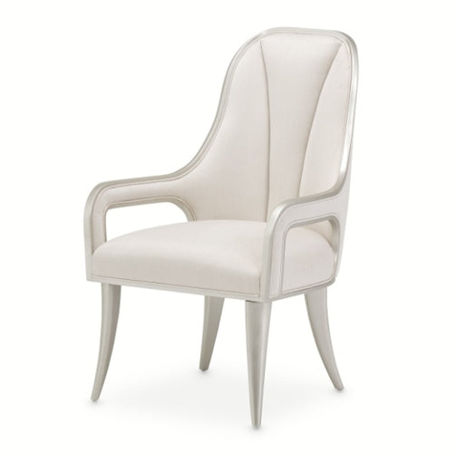 AICO Furniture Penthouse Arm Chair (Set of 2) in Ash Gray - Visions in Furniture (La Mirada, CA)