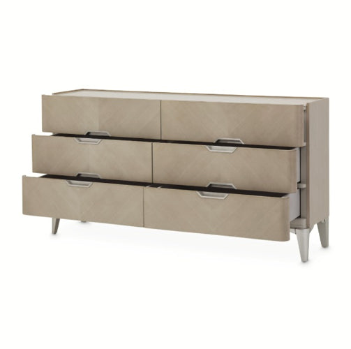 AICO Furniture Penthouse Dresser in Ash Gray - Visions in Furniture (La Mirada, CA)
