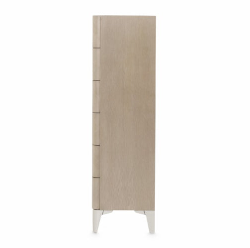 AICO Furniture Penthouse Vertical Storage Cabinet-Chest of Drawers in Ash Gray - Visions in Furniture (La Mirada, CA)