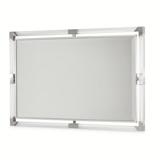 AICO Furniture Penthouse Wall Mirror in Ash Gray - Visions in Furniture (La Mirada, CA)