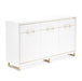 AICO Furniture Palm Gate Sideboard in Cloud White - Visions in Furniture (La Mirada, CA)