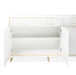 AICO Furniture Palm Gate Sideboard in Cloud White - Visions in Furniture (La Mirada, CA)