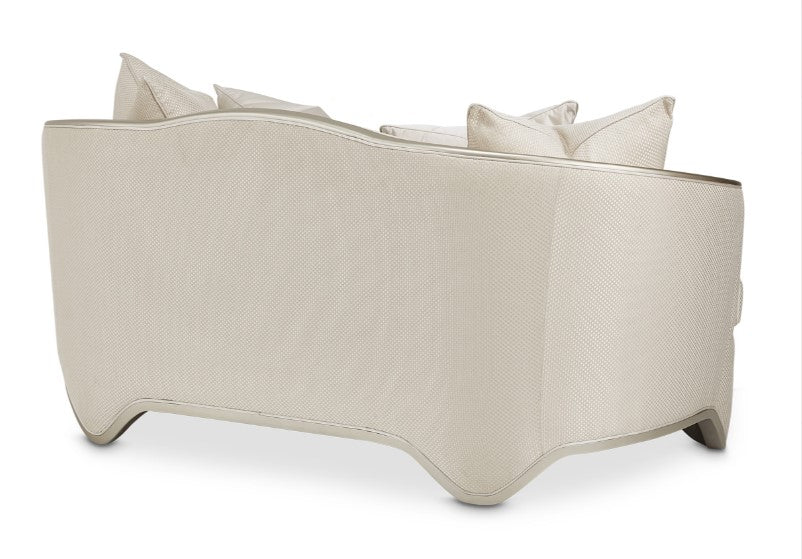 Aico London Place Loveseat in Light Champagne - Visions in Furniture (La Mirada, CA)