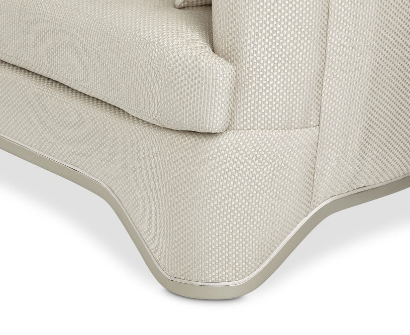 Aico London Place Loveseat in Light Champagne - Visions in Furniture (La Mirada, CA)