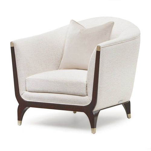 AICO Paris Chic Matching Chair Cremini in Espresso - Visions in Furniture (La Mirada, CA)