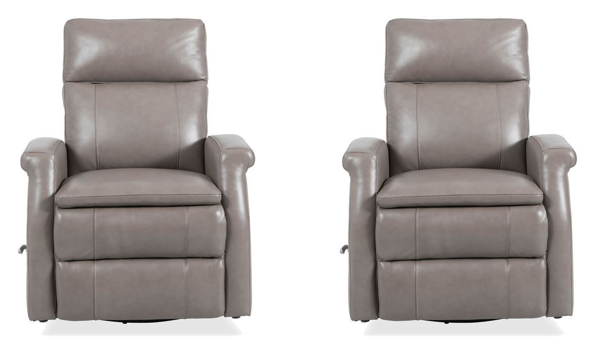 Parker Living Bristol - Graphite Swivel Glider Recliner Two Pack