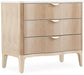 AICO Malibu Crest 3 Drawer Nightstand in Blush - Visions in Furniture (La Mirada, CA)