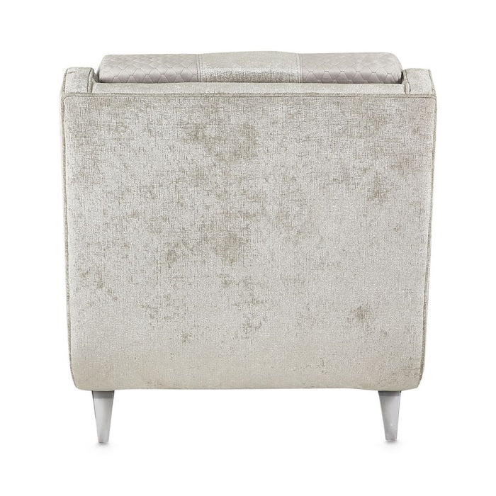 AICO Lanna Armless Chaise in Storm Silver Mist - Visions in Furniture (La Mirada, CA)