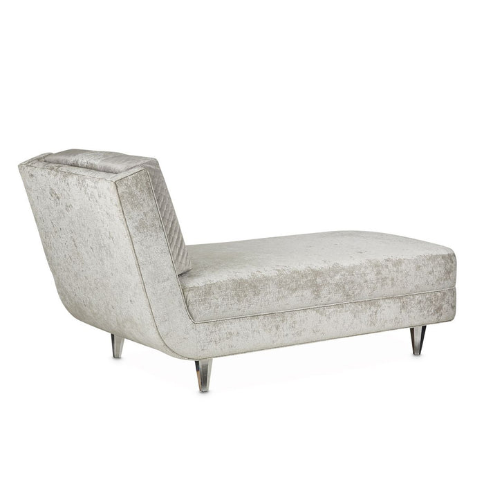 AICO Lanna Armless Chaise in Storm Silver Mist - Visions in Furniture (La Mirada, CA)