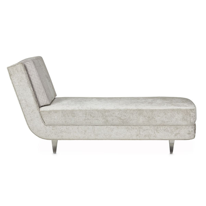 AICO Lanna Armless Chaise in Storm Silver Mist - Visions in Furniture (La Mirada, CA)