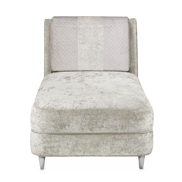 AICO Lanna Armless Chaise in Storm Silver Mist - Visions in Furniture (La Mirada, CA)