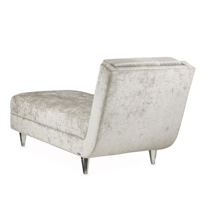 AICO Lanna Armless Chaise in Storm Silver Mist - Visions in Furniture (La Mirada, CA)