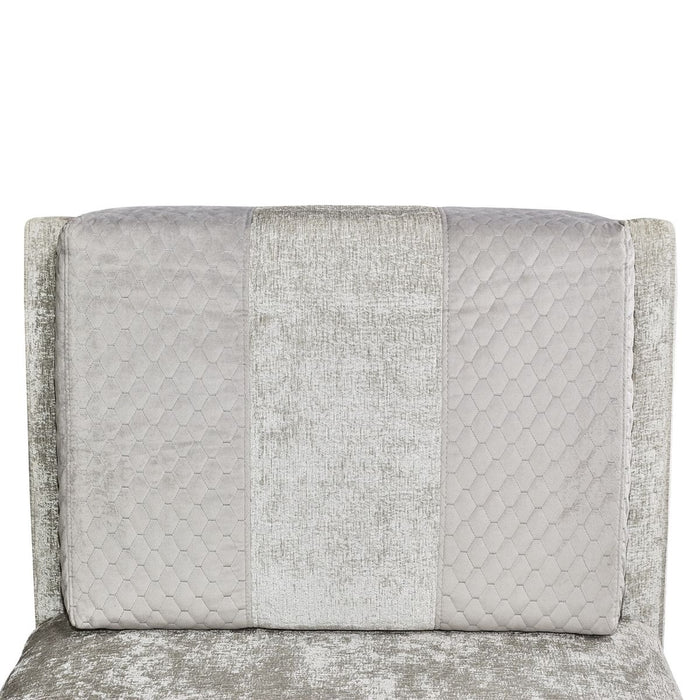 AICO Lanna Armless Chaise in Storm Silver Mist - Visions in Furniture (La Mirada, CA)