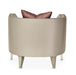 AICO Furniture Linea Matching Chair Metallic in Silver Mist - Visions in Furniture (La Mirada, CA)