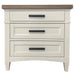 Parker House Americana Modern Bedroom 3 Drawer Nightstand with Charging Station