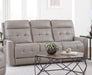 Parker Living Canterbury - Pewter Power Reclining Zero Gravity Sofa and Loveseat
