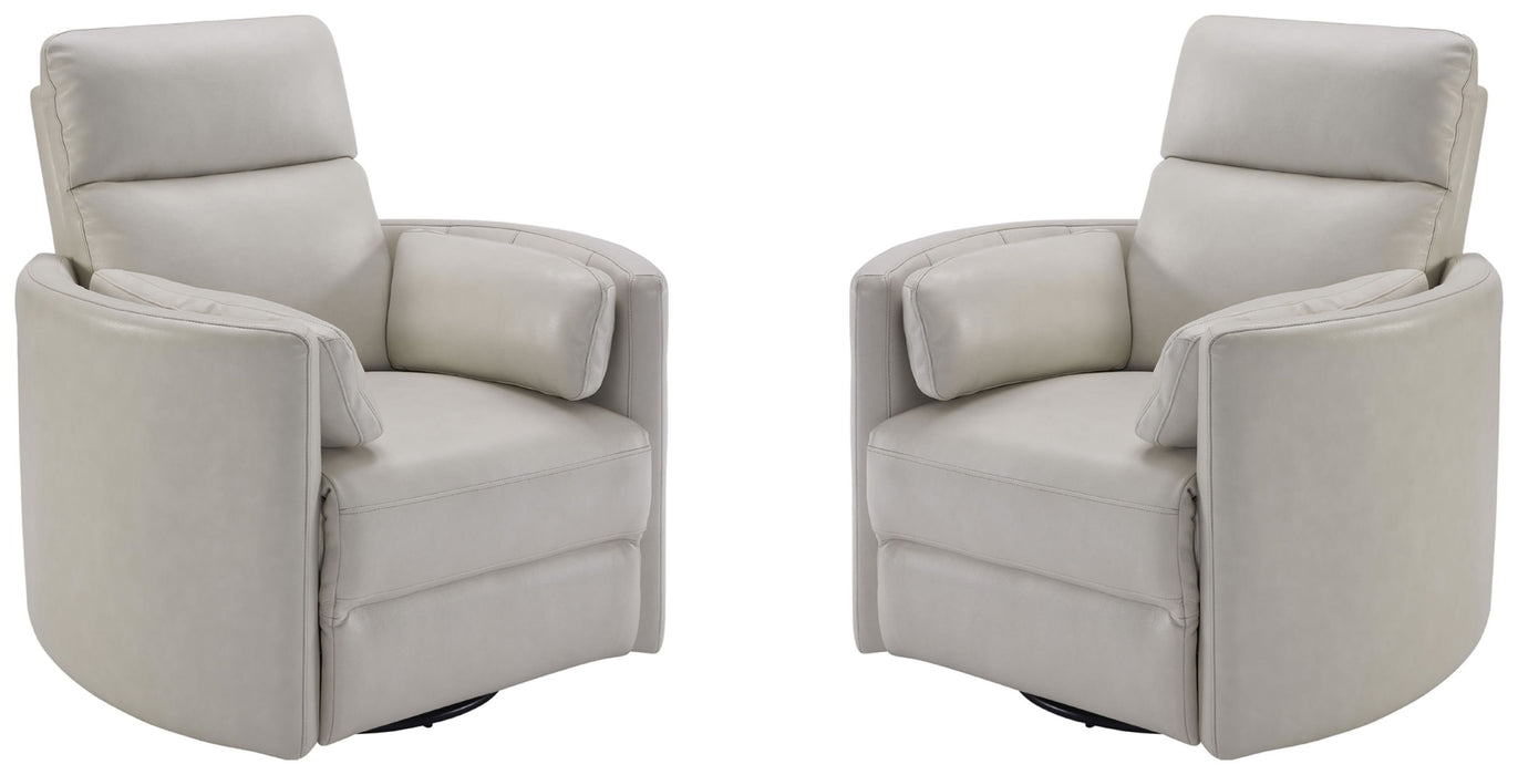Parker Living Radius - Florence Ivory - Powered By Freemotion Cordless Power Swivel Glider Recliner Two Pack