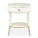 AICO La Rachelle Octagonal End Table w/ Drawer in Medium Champagne image