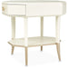 AICO La Rachelle Octagonal End Table w/ Drawer in Medium Champagne - Visions in Furniture (La Mirada, CA)