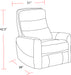 Parker Living Hercules-Haze Power Lift Recliner with Articulating Headrest