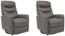 Parker Living Gemini - Ice Swivel Glider Recliner Two Pack