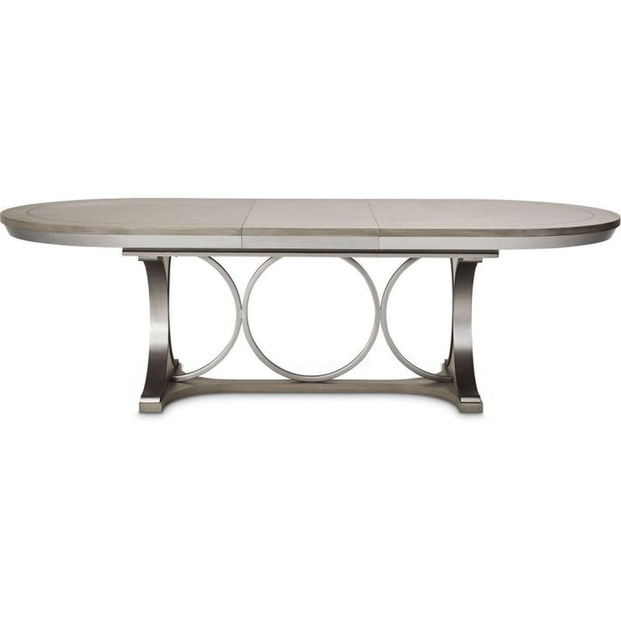 AICO Eclipse Oval Dining Table in Moonlight - Visions in Furniture (La Mirada, CA)